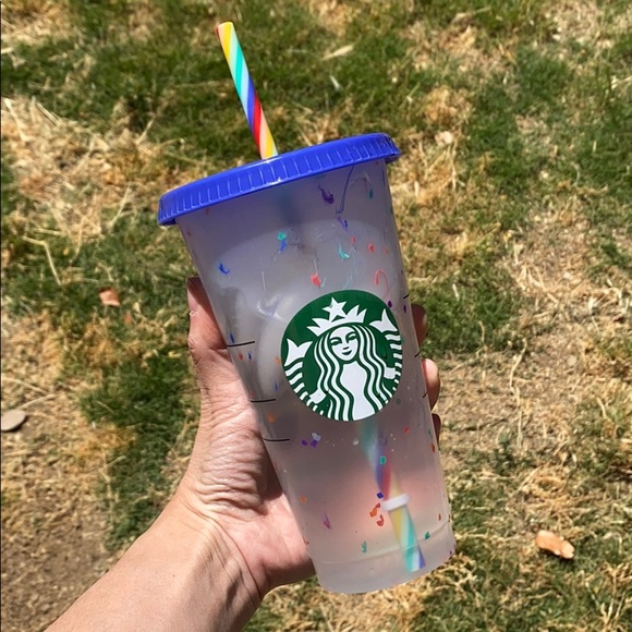 Starbucks Other - Starbucks color changing Confetti cup!!!